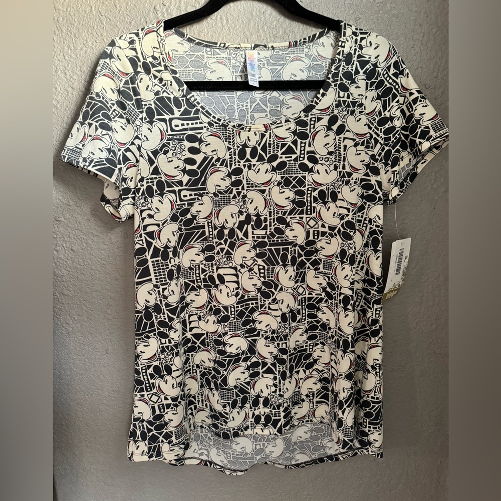 Lularoe Mickey Mouse Blouse Size S